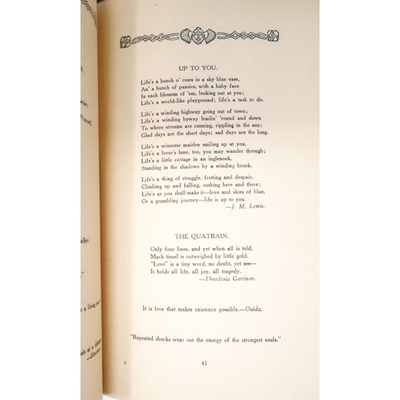 Antique 1910 Soft Pamphlet Style Book "From A Book Lover's Notes" Poems - Picture 7 of 8